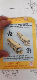 oud bladje Société  de transport de bruxelles, Ophalen of Verzenden