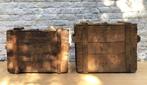 Coffre en bois, 3 caisses de transport. Pharmacie Danthine, Chêne, Moins de 50 cm, Utilisé, 50 à 75 cm