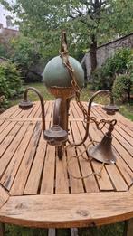 Antieke kroonluchter met 3 armen — Art Nouveau-stijl, Huis en Inrichting, Lampen | Kroonluchters, Ophalen of Verzenden, Gebruikt