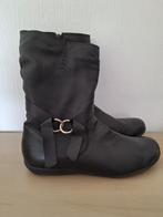 Bottes Femme Cyprès cuir avec tirette, Ophalen, Zwart, Lage of Enkellaarzen, Zo goed als nieuw