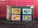 Lot de 4 timbres fruits de Thailande, Ophalen of Verzenden, Postfris