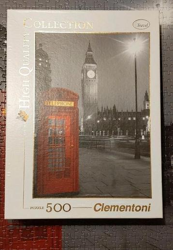 Clementoni puzzel London Phone Box van 500 stukjes beschikbaar voor biedingen