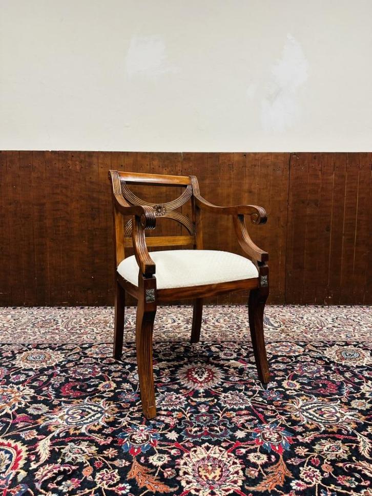 Klassiek Engelse Stoel Bureaustoel, Antiek en Kunst, Antiek | Kantoor en Zakelijk, Ophalen of Verzenden