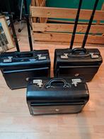 3 malettes, Handtassen en Accessoires, Koffers, Ophalen, Nieuw, Wieltjes