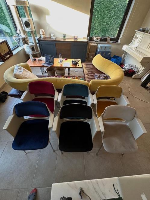 Set 6× Gispen 2225 Cordemeyer│mix kleuren │€ 450│vóór 4 juli, Antiek en Kunst, Antiek | Meubels | Stoelen en Sofa's, Ophalen