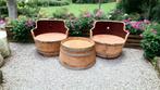 eiken lounge set, Tuin en Terras, Tuinsets en Loungesets, Ophalen, Zo goed als nieuw