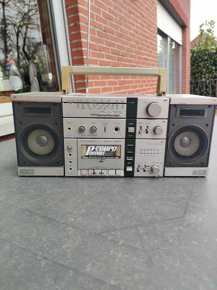 JVC PC3RW - BOOMBOX VINTAGE 80's - Ghettoblaster, TV, Hi-fi & Vidéo, Radios, Utilisé, Radio, Enlèvement ou Envoi