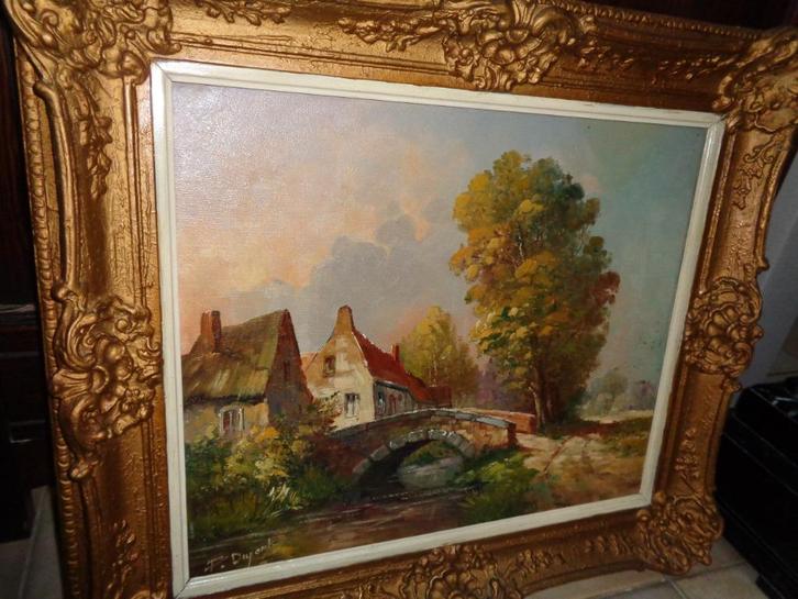 François Dupont (1848-1897)-Franse school-Vermeld in BENEZIT, Antiek en Kunst, Kunst | Schilderijen | Klassiek, Ophalen of Verzenden