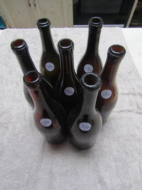 lege wijnflessen, geblazen glas, H29-D8-P4, 1200 g, Verzamelen, Wijnen, Gebruikt, Ophalen of Verzenden