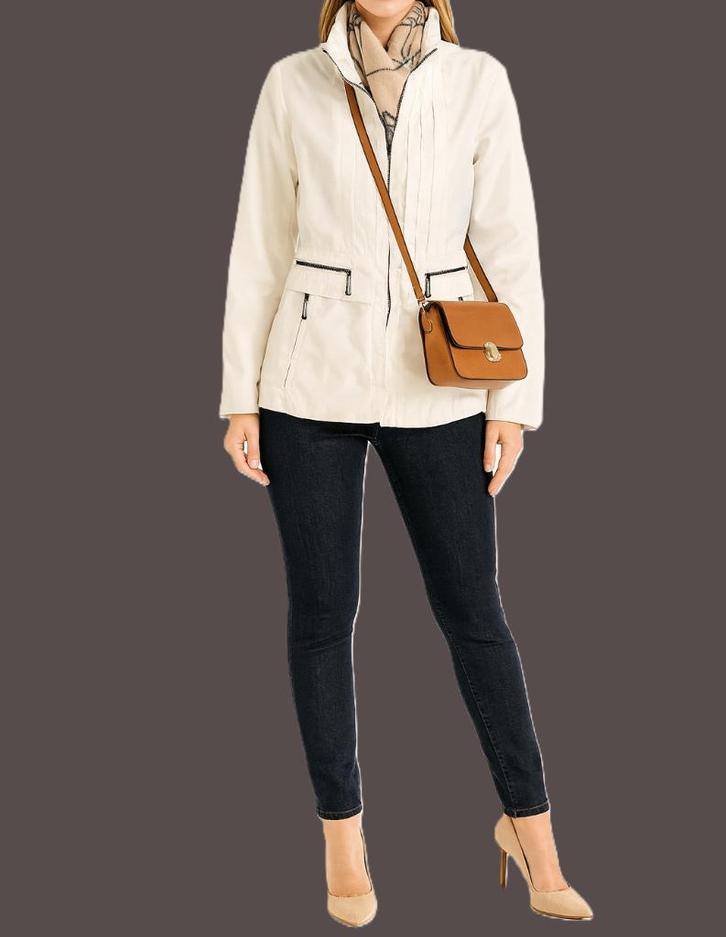 Creenstone dames jas maat 36, Kleding | Dames, Jassen | Zomer, Zo goed als nieuw, Maat 36 (S), Wit, Ophalen of Verzenden