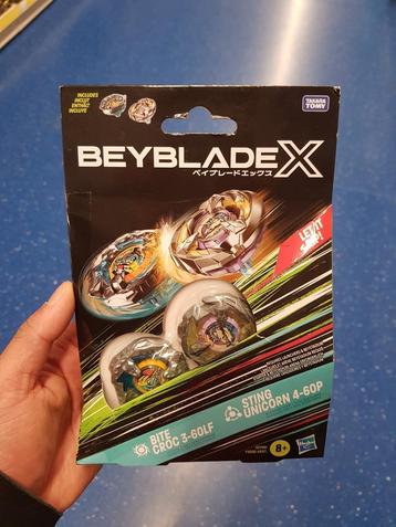 Beyblade X sting unicorn bite croc 2 pack new NIB beschikbaar voor biedingen