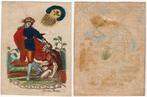Zeldzame kopergravure ingekleurd. H MARTINUS, C. Van Merlen, Antiek en Kunst, Ophalen of Verzenden