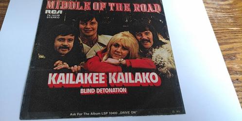 sinlge middle of the road--kailakee kailako---, Cd's en Dvd's, Vinyl Singles, Gebruikt, Single, Pop, 7 inch, Ophalen of Verzenden