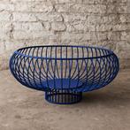 Stijlvolle blauwe metalen draadmand – modern design, Huis en Inrichting, Overige materialen, Schaal, Ophalen of Verzenden, Zo goed als nieuw