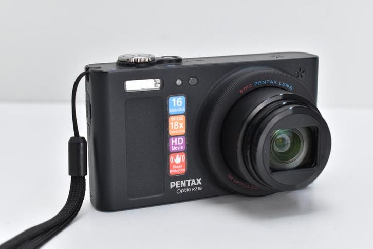 TOP Digitale Camera - PENTAX Optio RZ18 | 16MP - 18x Zoom, Audio, Tv en Foto, Fotocamera's Digitaal, Zo goed als nieuw, Compact