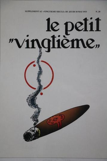 Tintin - Sérigraphie en plexi - Le Petit Vingtième, Enlèvement ou Envoi