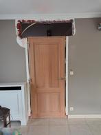 Binnendeur massief eik compleet, Doe-het-zelf en Bouw, Deuren en Vliegenramen, Ophalen, 80 tot 100 cm, Binnendeur, Zo goed als nieuw