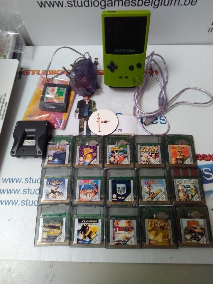 GAMEBOY  COLOR, Games en Spelcomputers, Spelcomputers | Nintendo Game Boy, Gebruikt, Game Boy Color, Met games, Ophalen of Verzenden