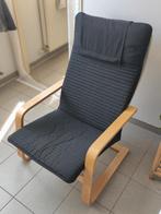 IKEA POÄNG zetel/fauteuil, Huis en Inrichting, Fauteuils, Ophalen, Gebruikt, Minder dan 75 cm, 50 tot 75 cm