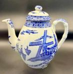 Vintage Theekannetje in Delfts Blauw Stijl Japans Porselein, Ophalen of Verzenden