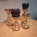 Glazen kandelaars, Antiek en Kunst, Ophalen