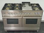 🍀 Luxe Fornuis Boretti 120 cm RVS 2 grote ovens Frytop, Elektronische apparatuur, Fornuizen, 60 cm of meer, 5 kookzones of meer