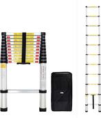 Diggers telescopische ladder, 2,6m , 9 treden, Doe-het-zelf en Bouw, Ladders en Trappen, Ophalen, Zo goed als nieuw, Ladder, Opvouwbaar of Inschuifbaar