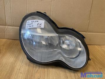 MERCEDES C-KLASSE W203 rechts koplamp UK headlight right ENG