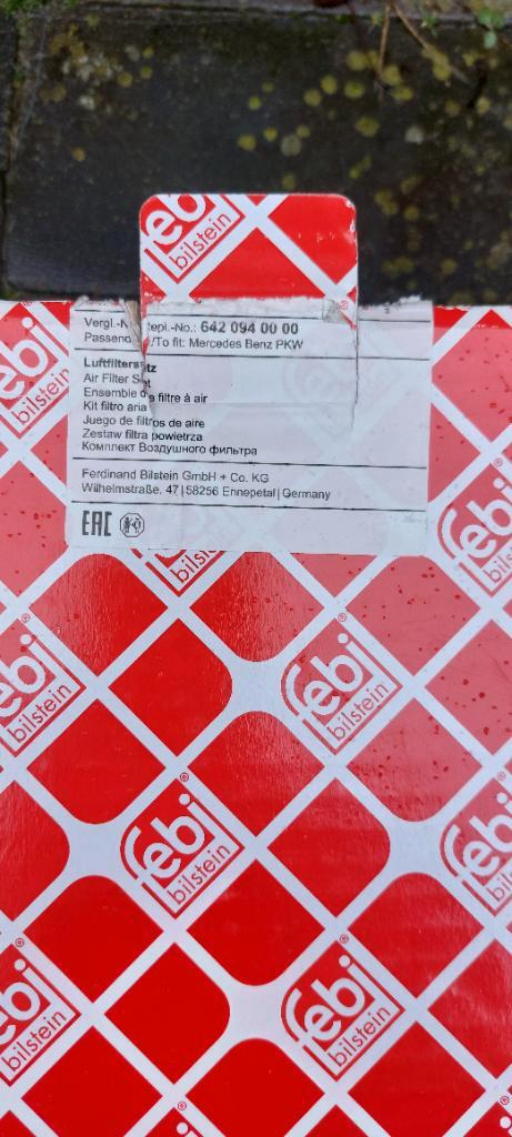 FEBI BILSTEIN luchtfilter SET voor MERCEDES, Auto-onderdelen, Filters, Mercedes-Benz, Nieuw, Ophalen of Verzenden