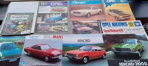 11 oude folders en katalogen van Opel, Verzamelen, Merken en Reclamevoorwerpen, Zo goed als nieuw, Overige typen, Verzenden