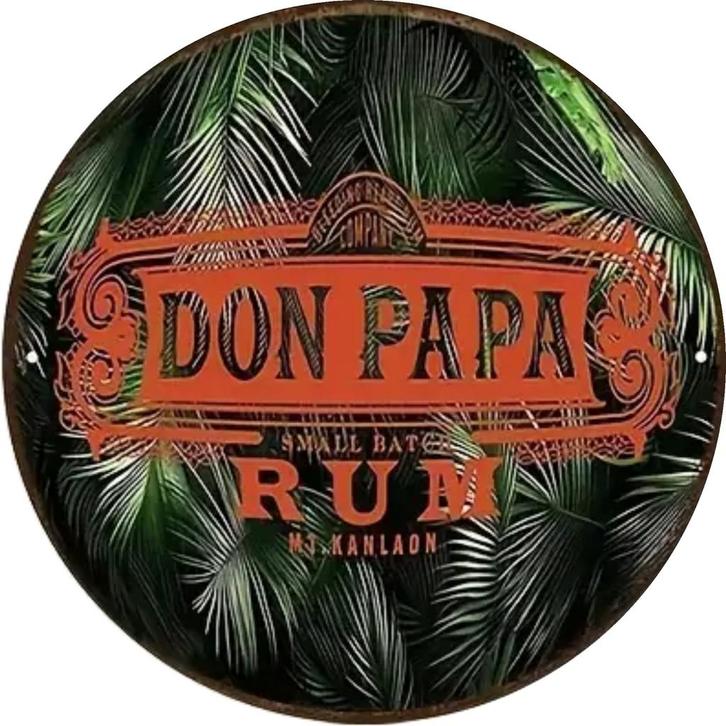 Panneau pub en métal Don Papa Rum 1 - rétro vintage mancave, Collections, Marques & Objets publicitaires, Neuf, Panneau publicitaire