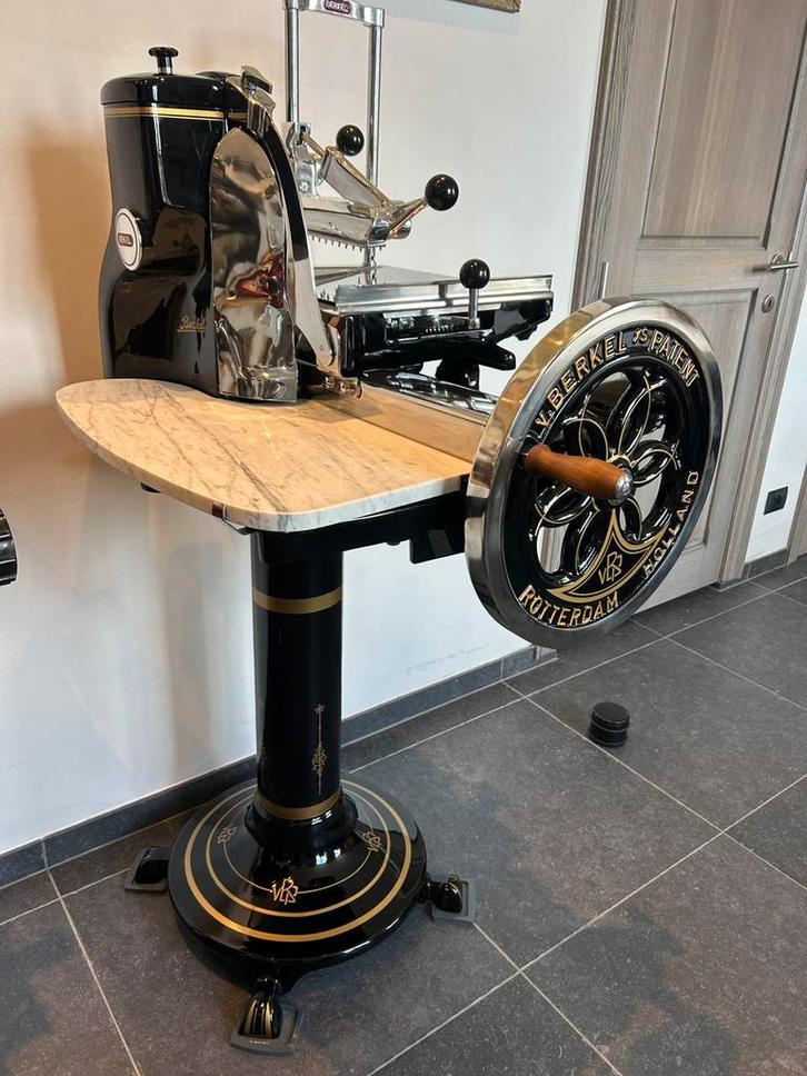 Prachtige OUDE snijmachine berkel gerestaureerd zwart kleur, Antiek en Kunst, Antiek | Keukengerei, Ophalen