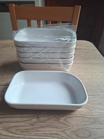 Servies : witte ovenschalen ( 6 stuks )  beschikbaar voor biedingen