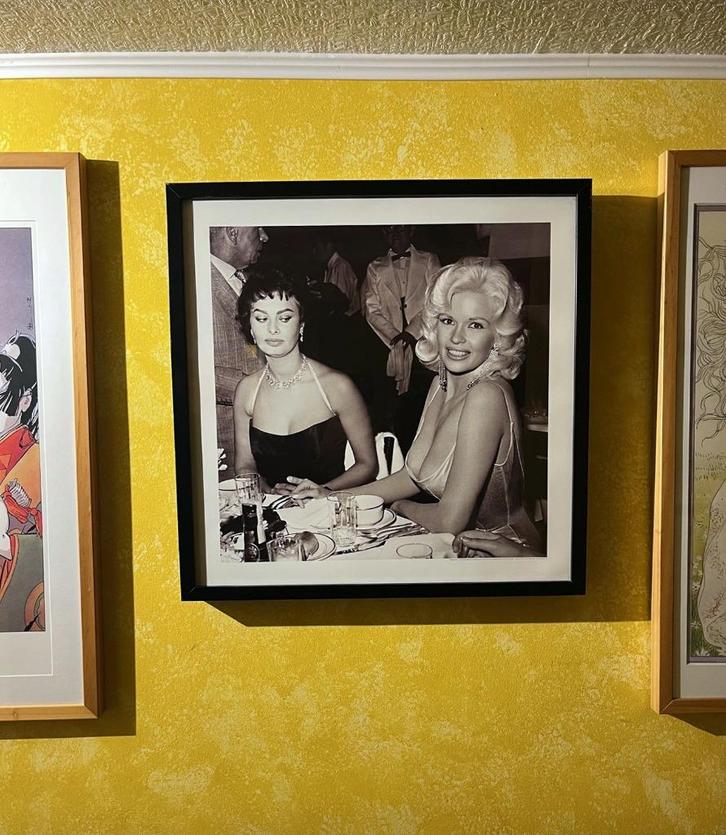 Lijst+foto - Sophia Loren & Jayne Mansfield - Beverly Hills, Boeken, Kunst en Cultuur | Fotografie en Design, Verzenden