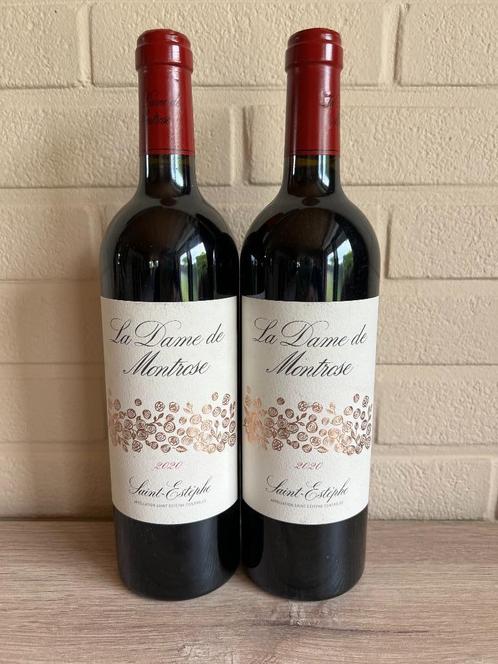 La Dame de Montrose 2020 Saint-Estèphe 2Btl, Verzamelen, Wijnen, Nieuw, Rode wijn, Frankrijk, Vol, Ophalen of Verzenden