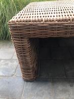 Rotan teak duo bank 1m10, Ophalen, Riet of Rotan, 100 tot 125 cm, Boho Ibiza teak lounge summer beach