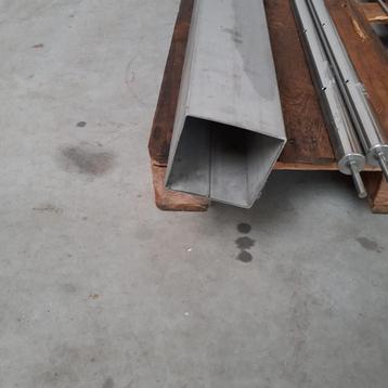 kokerprofiel RVS INOX 120X120X2mm l=1,4m -100X100X2mm l=4,5m, Enlèvement, Inox