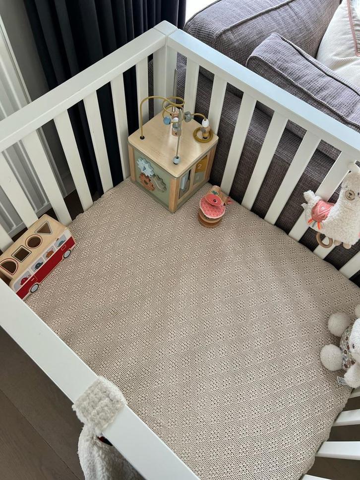 TWF Box Laura white met lade, Kinderen en Baby's, Babyparken, Gebruikt, Rechthoekig, In hoogte verstelbaar, Lade, Ophalen