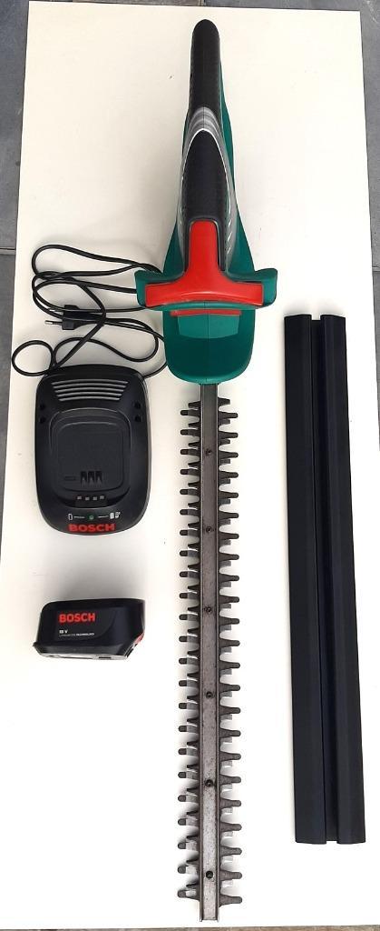 Draadloze haagschaar Bosch AHS 48 LI - 18V Li-Ion - 48 cm, Tuin en Terras, Heggenscharen, Zo goed als nieuw, Accu, Ophalen