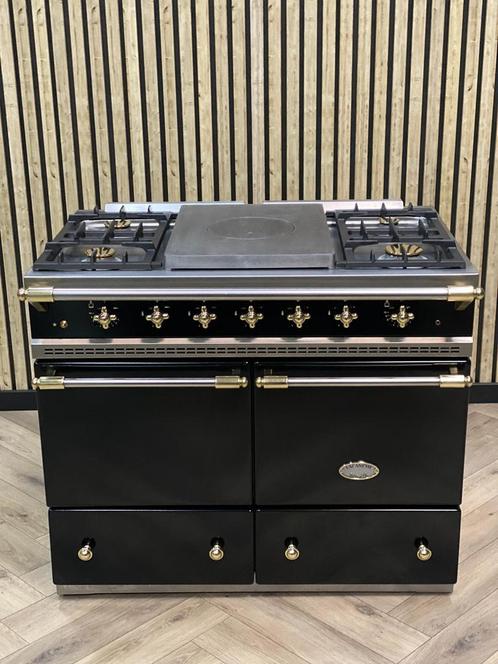 Luxe Lacanche Fornuis Zwart 100cm Gas 5 Pits + 2 ovens, Electroménager, Cuisinières, Gril, Enlèvement ou Envoi