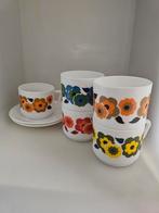 Arcopal Lotus 5 kopjes + 2 ondertassen, Ophalen of Verzenden