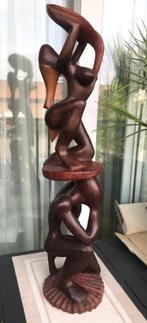 Statue érotique Africaine en bois sculptée à la main H 80👀, Enlèvement ou Envoi