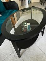 Onderstel en hoektafel in goede staat, Ophalen, Zo goed als nieuw, Ovaal, Glas
