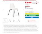 Lot de 2 chaises Kartell Maui Blanche, Ophalen, Zwart