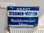 Buddemeijer emaille reclamebord, Ophalen, Gebruikt, Reclamebord