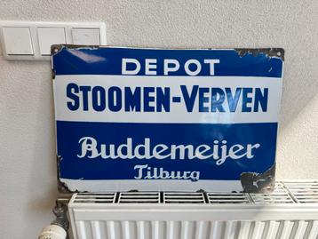 Buddemeijer emaille reclamebord beschikbaar voor biedingen