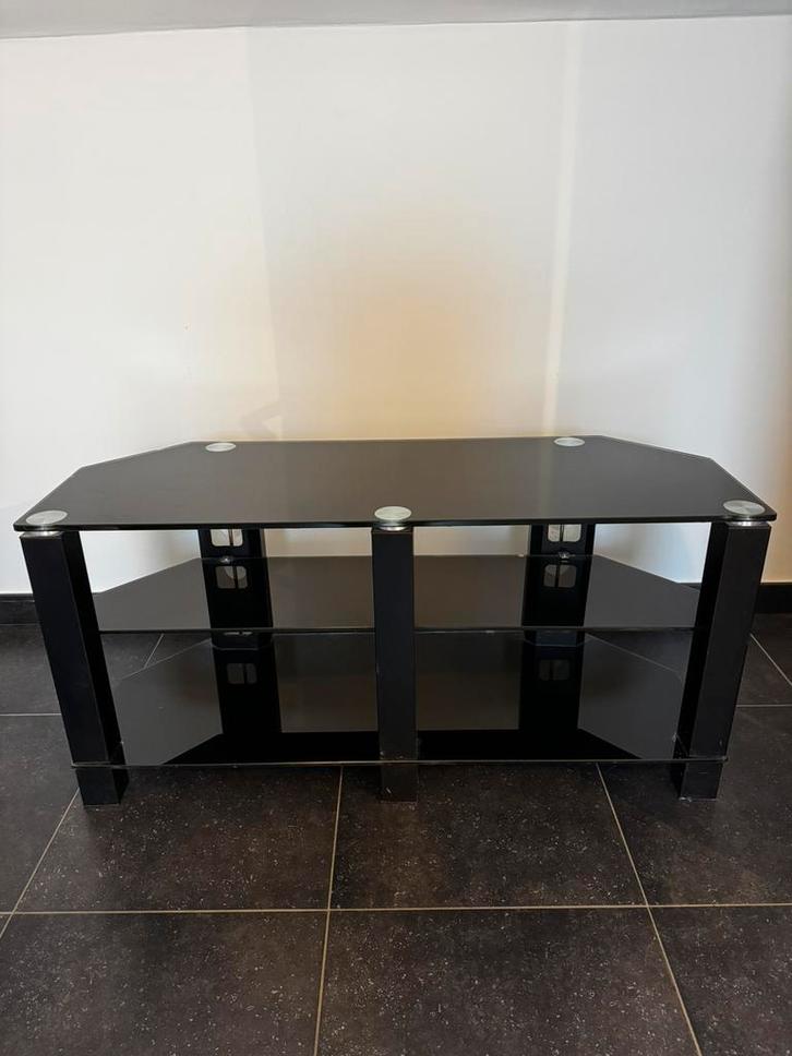 Tv-meubel, Huis en Inrichting, Kasten |Televisiemeubels, Zo goed als nieuw, Glas, Ophalen of Verzenden