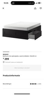 Tweepersoonsbed, Huis en Inrichting, Slaapkamer | Matrassen en Bedbodems, Ophalen, Zo goed als nieuw