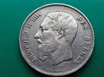 5 frank 1874 Leopold II zilver, Postzegels en Munten, Munten | België, Zilver, Ophalen of Verzenden, Losse munt, Zilver