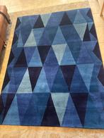 Groot, modern echt wollen geknoopt tapijt, Ophalen, Zo goed als nieuw, Blauw